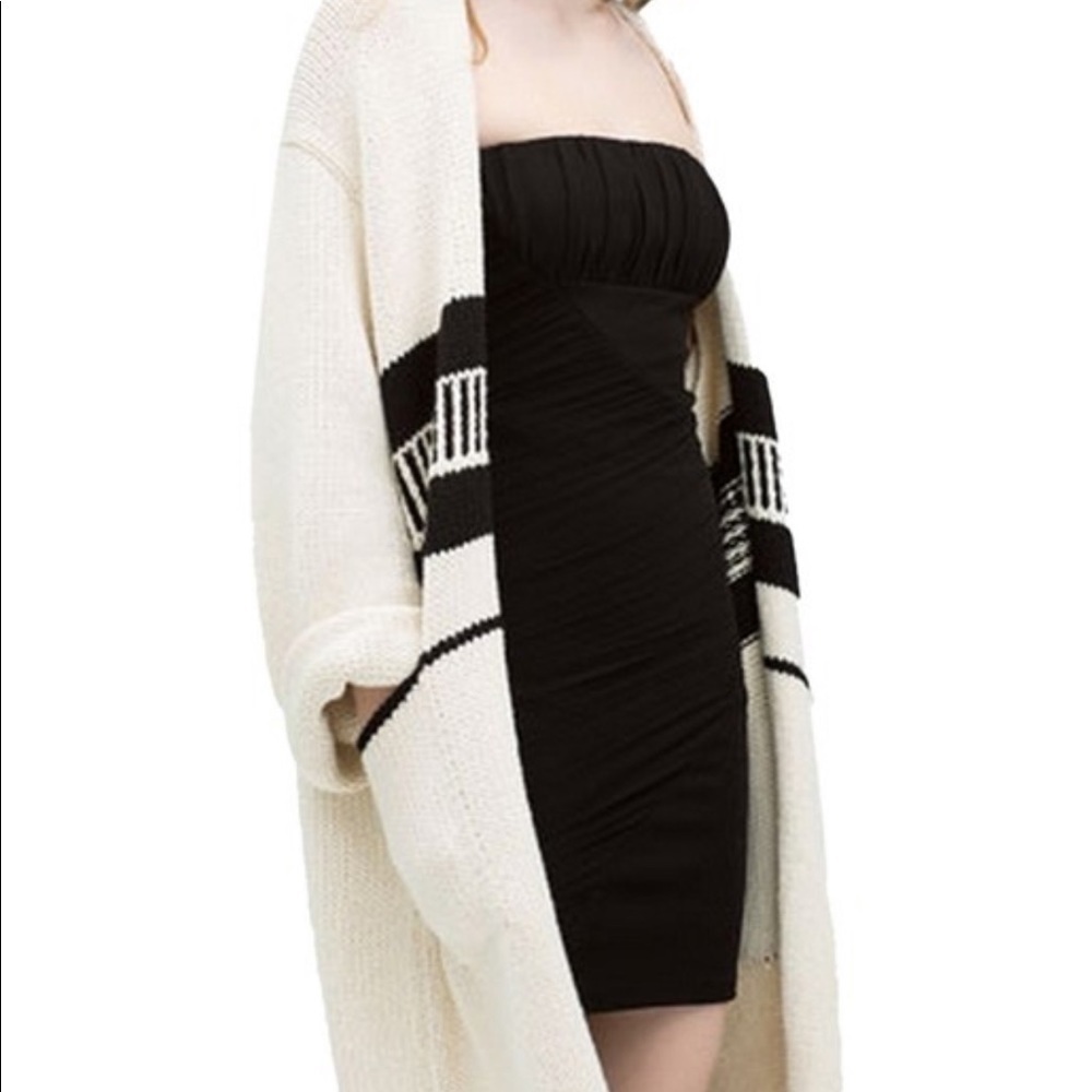 New Zara trafaluc Womens Bodycon Dress XS Black